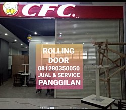 Rolling Door Slat Transparan Cream