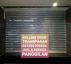 Rolling Door Slat Galvanis Transparan