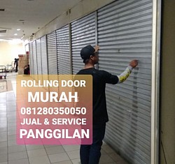 Rolling Door Solid Slat Besi Grey